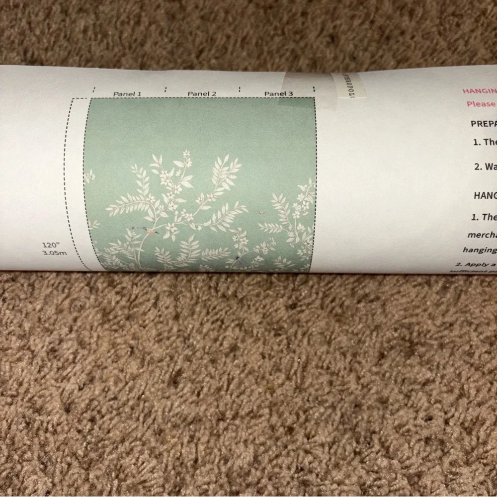 New Anthropologie Daisy Bennett Vining Beauty Chinoiserie Wall Mural Wallpaper